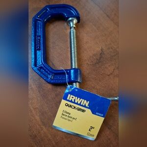 Irwin 225102ZR Steel 900 lbs. Force Quick-Grip Adjustable C-Clamp 2x1-5/16 D in.